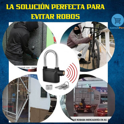 Candado con Alarma y Sensor de Movimiento + Envío Gratis 🔒📢