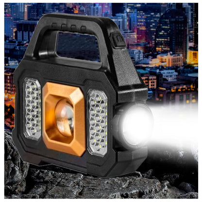 😎LINTERNA POWER BANK SOLAR 🌞 🔋 📱 + TIRAS LED RGB +ENVIO GRATIS💡🌞